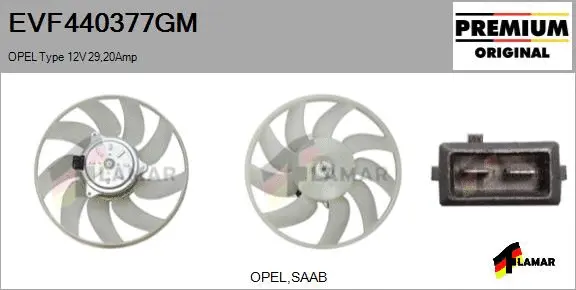 Fan, engine cooling (EVF440377GM)