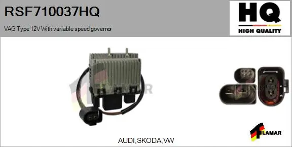 Series resistor, electric motor (radiator fan) (RSF710037HQ)