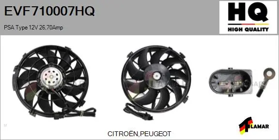 Electric Motor, radiator fan (EVF710007HQ)