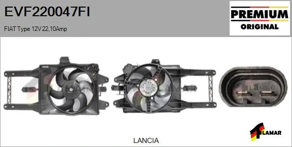 Electric Motor, radiator fan (EVF220047FI)