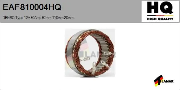 Stator, alternator (EAF810004HQ)