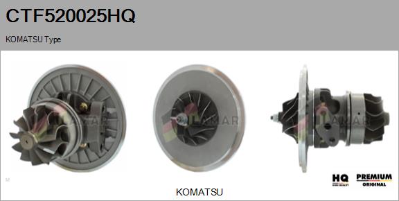 Core assembly, turbocharger (CTF520025HQ)