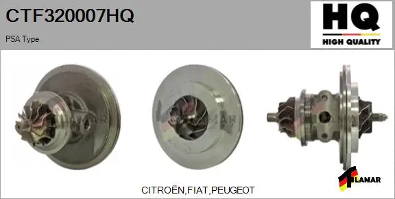 Core assembly, turbocharger (CTF320007HQ)