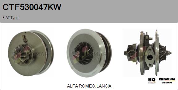 Core assembly, turbocharger (CTF530047KW)