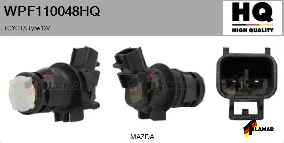 Washer Fluid Pump, window cleaning (WPF110048HQ)