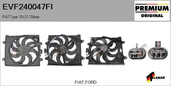 Electric Motor, radiator fan (EVF240047FI)