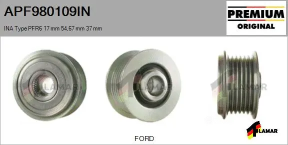 Belt Pulley, alternator (APF980109IN)