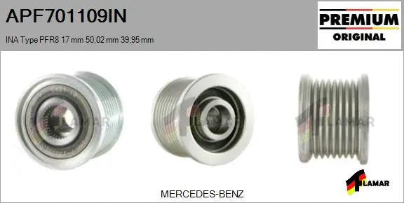 Belt Pulley, alternator (APF701109IN)