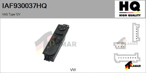 Switch, window regulator (IAF930037HQ)