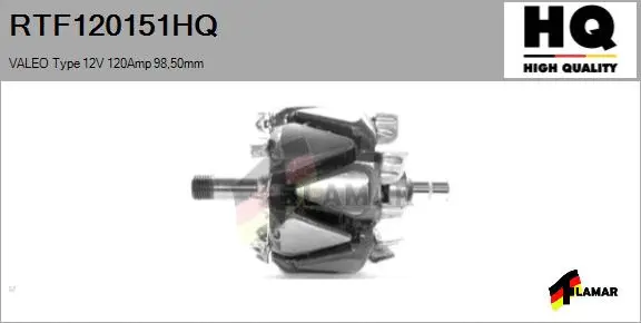 Rotor, alternator (RTF120151HQ)