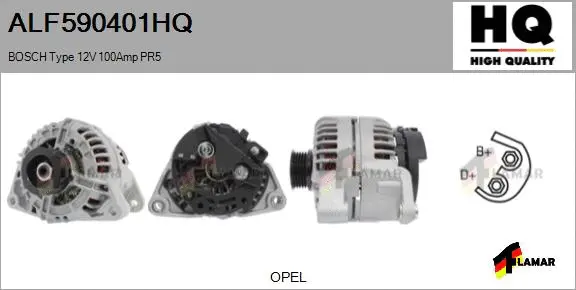 Alternator (ALF590401HQ)