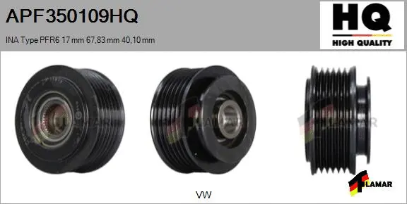 Belt Pulley, alternator (APF350109HQ)