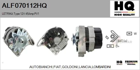 Alternator (ALF070112HQ)