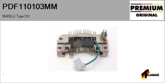Rectifier, alternator (PDF110103MM)