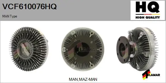 Clutch, radiator fan (VCF610076HQ)