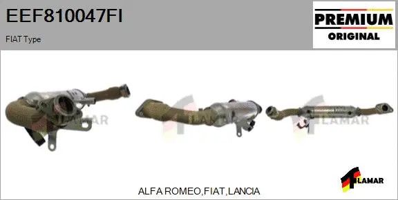 Cooler, exhaust gas recirculation (EEF810047FI)