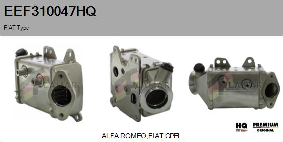 Cooler, exhaust gas recirculation (EEF310047HQ)
