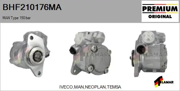 Hydraulic Pump, steering (BHF210176MA)