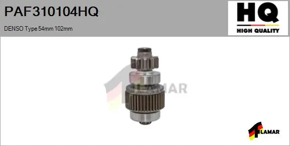 Pinion, starter (PAF310104HQ)