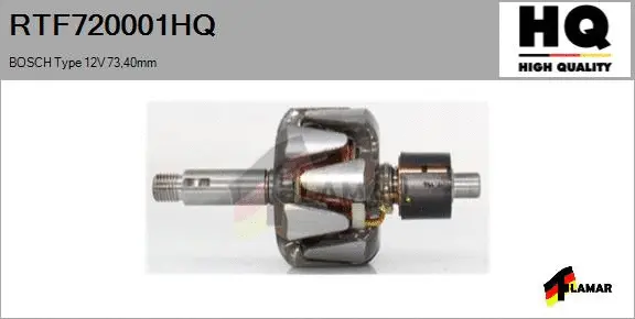 Rotor, alternator (RTF720001HQ)
