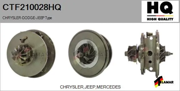 Core assembly, turbocharger (CTF210028HQ)