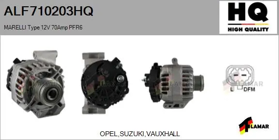 Alternator (ALF710203HQ)