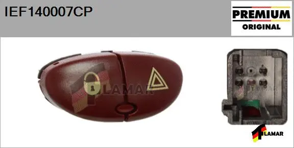 Hazard Warning Light Switch (IEF140007CP)