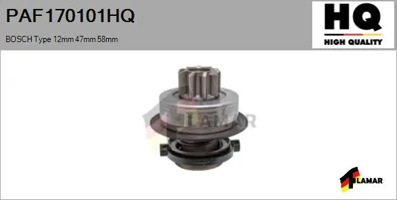 Pinion, starter (PAF170101HQ)