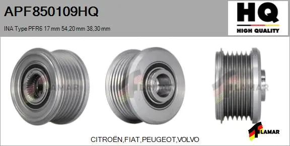 Belt Pulley, alternator (APF850109HQ)