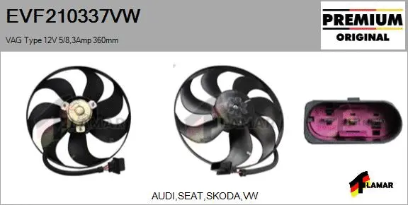Fan, engine cooling (EVF210337VW)