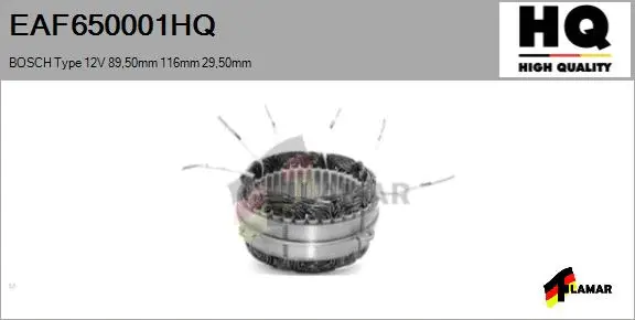 Stator, alternator (EAF650001HQ)