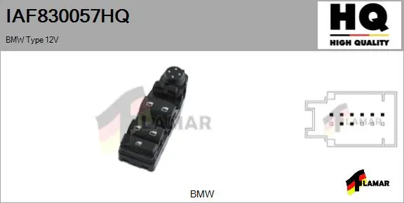 Switch, window regulator (IAF830057HQ)