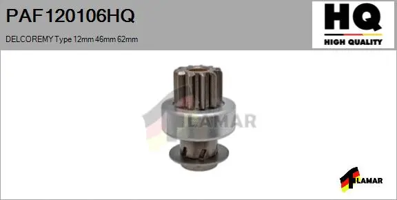 Pinion, starter (PAF120106HQ)