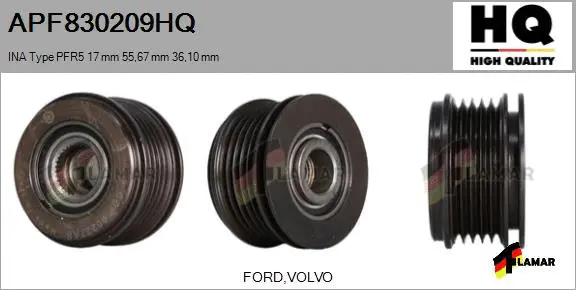 Belt Pulley, alternator (APF830209HQ)