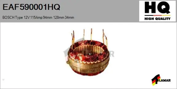 Stator, alternator (EAF590001HQ)