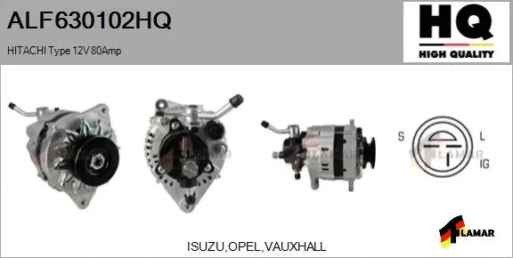 Alternator (ALF630102HQ)