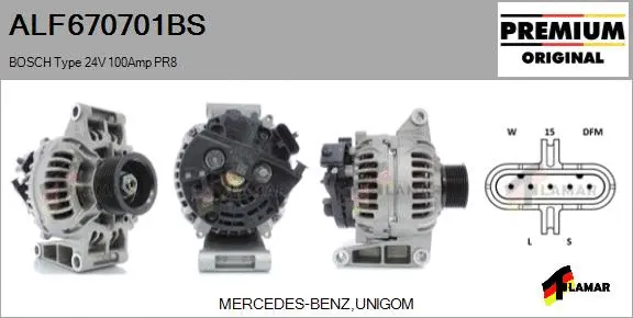 Alternator (ALF670701BS)