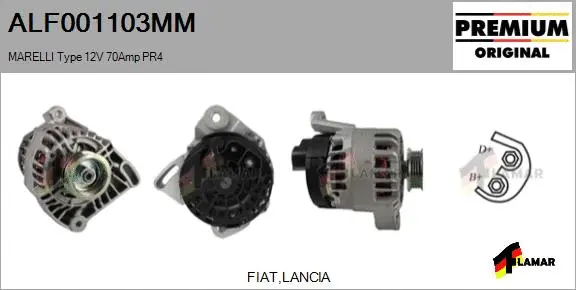 Alternator (ALF001103MM)
