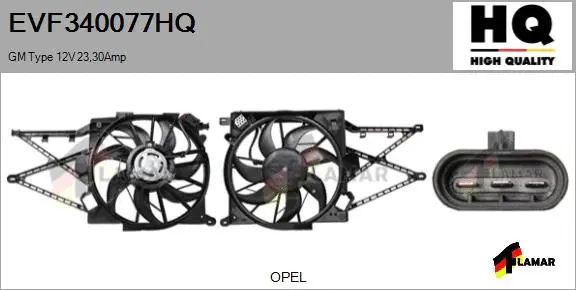 Electric Motor, radiator fan (EVF340077HQ)