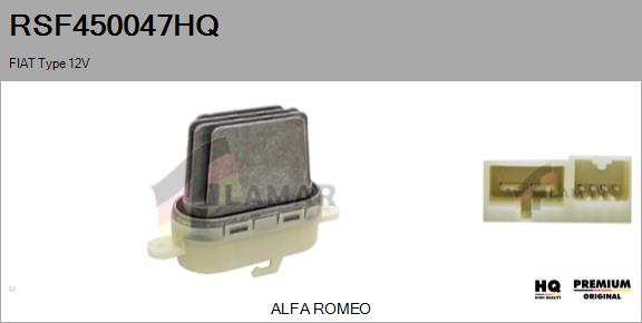 Resistor, interior blower (RSF450047HQ)