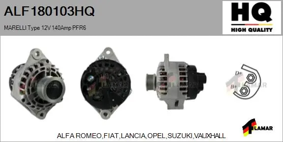 Alternator (ALF180103HQ)