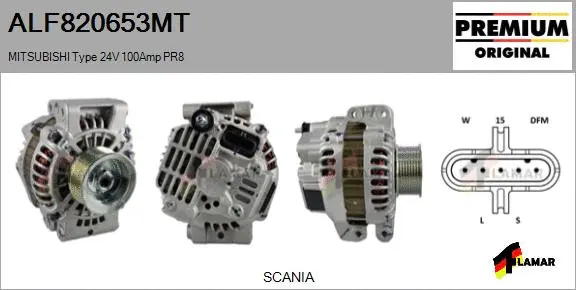 Alternator (ALF820653MT)