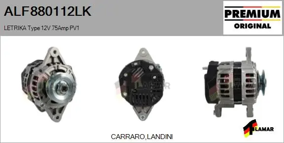 Alternator (ALF880112LK)