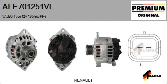Alternator (ALF701251VL)