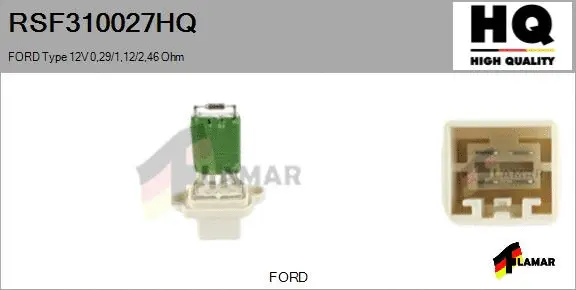 Resistor, interior blower (RSF310027HQ)