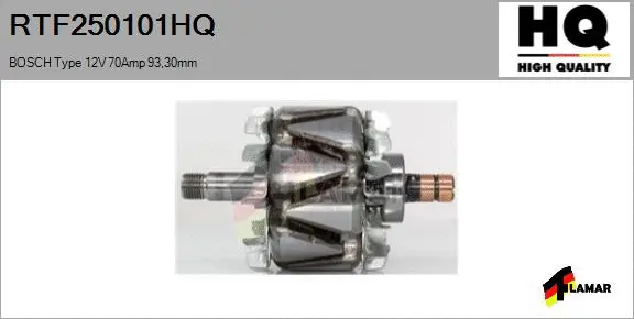 Rotor, alternator (RTF250101HQ)