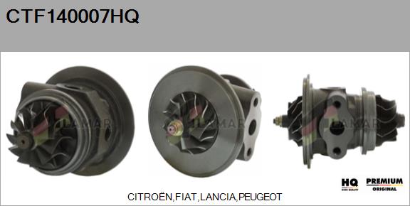 Core assembly, turbocharger (CTF140007HQ)