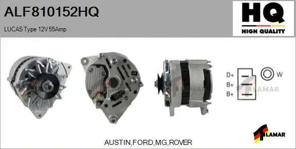 Alternator (ALF810152HQ)