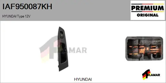 Switch, window regulator (IAF950087KH)