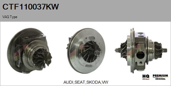 Core assembly, turbocharger (CTF110037KW)